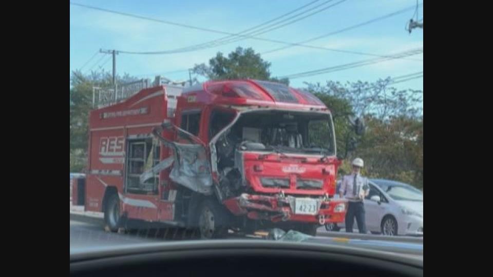 事故のあった現場（6日午前　北海道小樽市張碓町　視聴者提供）