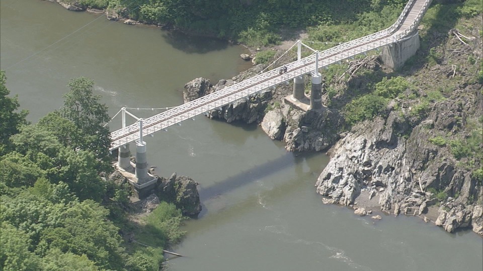 女子高校生が転落させられ、殺害された神居大橋（北海道旭川市）