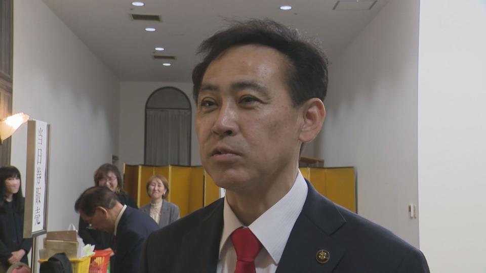 大泉潤函館市長（10月12日に開催された政治資金パーティ）