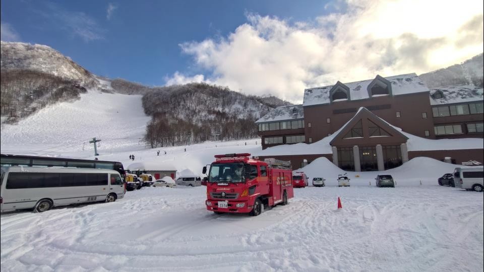 外国人男性2人が一時遭難したスキー場（21日午後　札幌市手稲区）