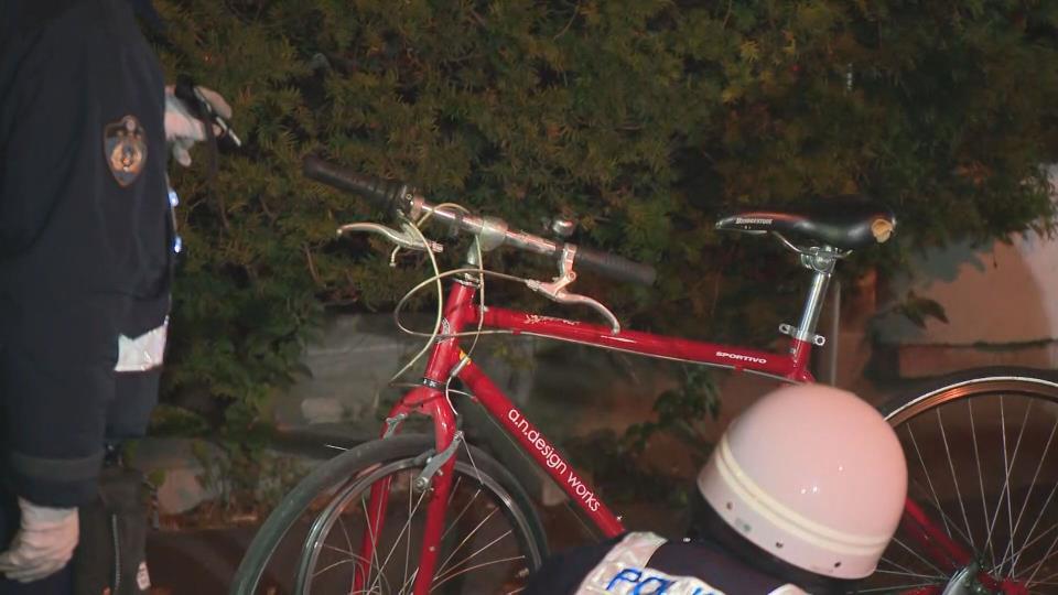 少年が乗っていた自転車（31日夜　北海道旭川市永山６条16丁目）