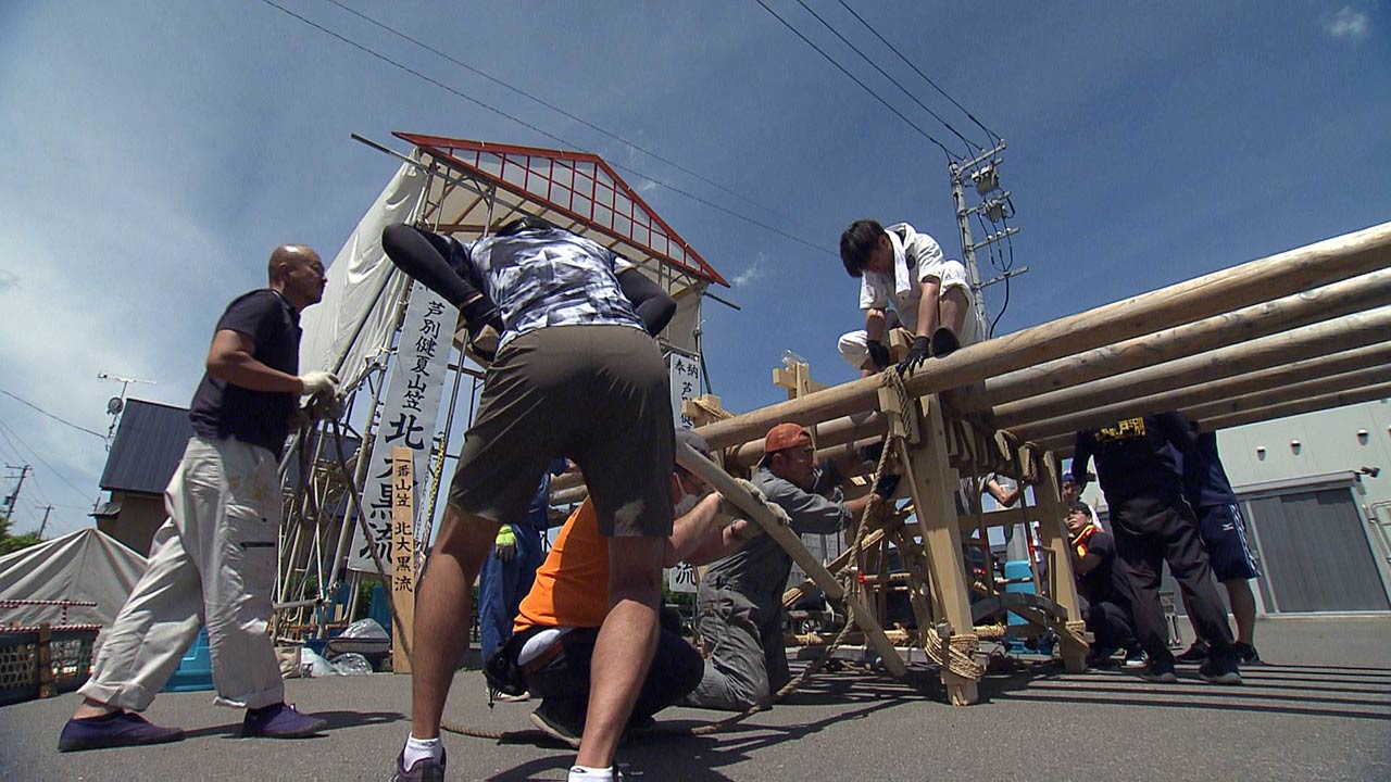 本家顔負けの山笠を作る